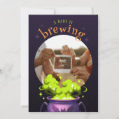 Een Baby is het brouwen van Witch Pot Photo Baby s Kaart (Voorkant)