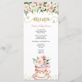 Een Baby is het Menu van het Baby shower van de Pa