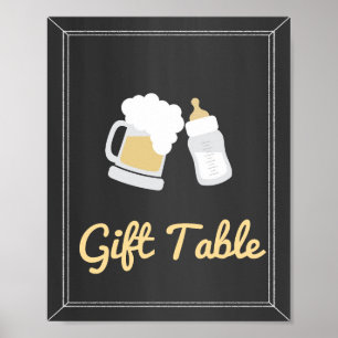 Een Baby is het Teken van de Cadeauslijst van het Poster