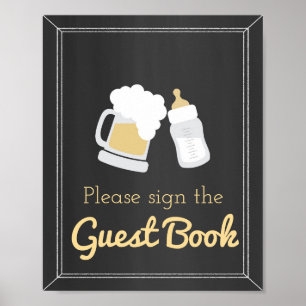 Een Baby is het Trouwe Teken van het Boek van de G Poster
