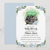 Een Baby is het Uitnodigen van het Baby shower van (Voorkant / Achterkant)