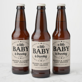 Een baby is in aantocht Baby Shower Bier Etiket