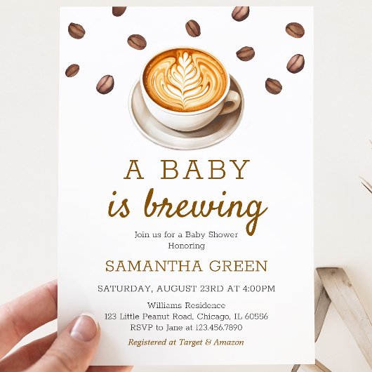 Een baby is in aantocht Baby Shower Kaart