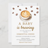 Een baby is in aantocht Baby Shower Kaart (Voorkant)