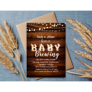 Een baby is in aantocht baby shower uitnodiging