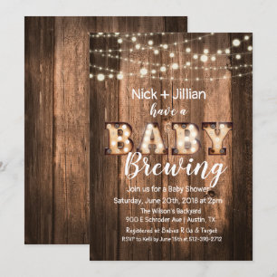 Een baby is in aantocht baby shower uitnodiging