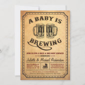 "Een baby is in aantocht" babyshower BBQ-uitnodigi Kaart (Voorkant)