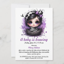 Een baby is in aantocht – Gotische Halloween-babyb