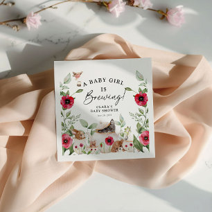 'Een Baby is in de maak' Afternoon Tea Baby Shower Servet