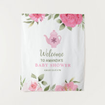 Een baby is in de maak Flower Rose Thee Baby Showe