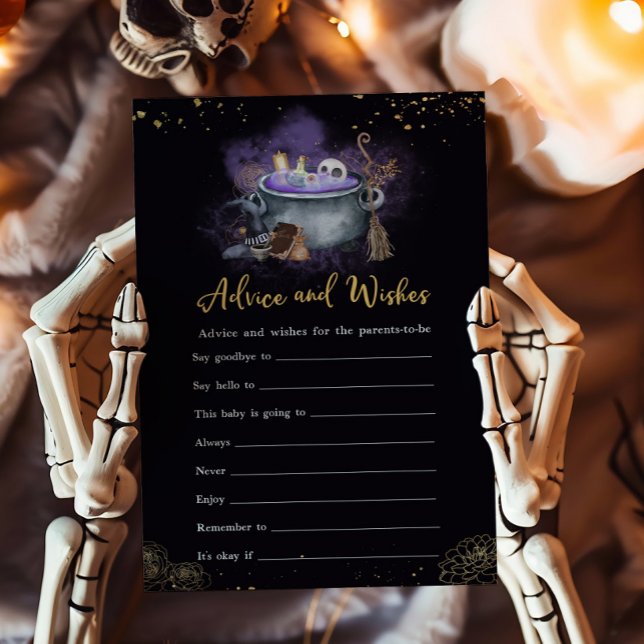 Een Baby is in de maak Griezelig Advies en Wensen  (A Baby is Brewing Baby Shower Advice and Wishes Game)