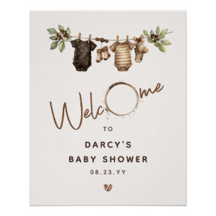 'Een Baby is in de maak' Koffie Baby Borrel Perfect Poster