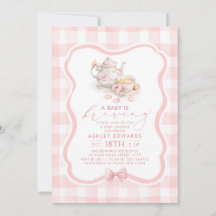 Een Baby is in de maak Meisje Baby Shower Roze The