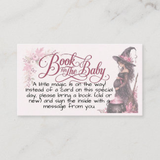 Een baby is in de maak Roze Halloween Baby Shower Informatiekaartje