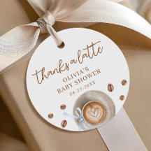Een baby is koffie aan het zetten Baby Shower
