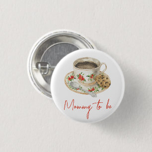 Een baby is koffie aan het zetten Koffiekopje - Wo Ronde Button 3,2 Cm