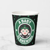 Een baby is koffie papieren bekers (Achterkant)