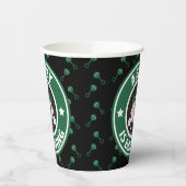 Een baby is koffie papieren bekers (Links)