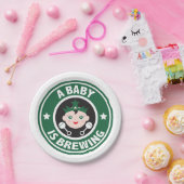 Een baby is koffie papieren bordje (Feest)