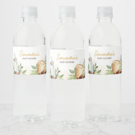 Een Baby is koffie zetten Waterfles Etiket