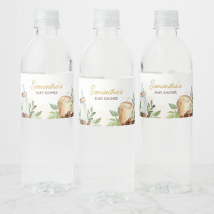 Een Baby is koffie zetten Waterfles Etiket