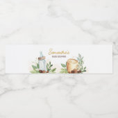 Een Baby is koffie zetten Waterfles Etiket (Enkel label)