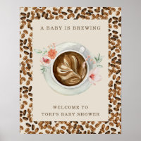 Een Baby is koffiebonen Baby shower
