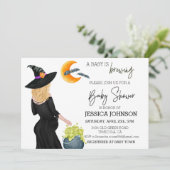 Een baby is op komst Heks Waterverf Custom Blond Kaart (Staand voorkant)