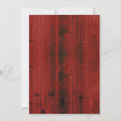 Een Baby is Rustic Red Barn Wood Baby shower Kaart (Achterkant)