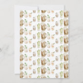 Een baby is waterverf bier baby shower brouwen aankondiging (Achterkant)