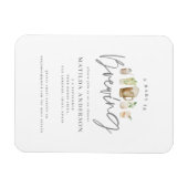 Een baby is waterverf bier baby shower en magneet (Horizontaal)