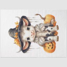 Een Baby Koe Halloween serie ontwerp 2 Tissuepapier
