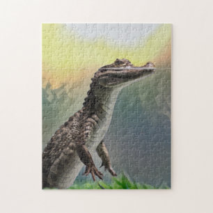een Baby krokodil in de schuine stand Legpuzzel