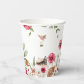 'Een baby-meisje breekt' Baby shower 's middags Papieren Bekers (Achterkant)