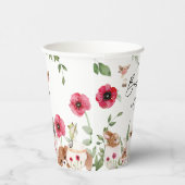 'Een baby-meisje breekt' Baby shower 's middags Papieren Bekers (Rechts)