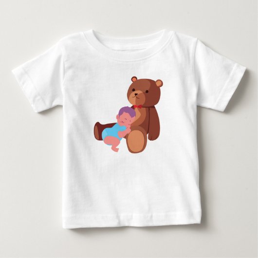 Een baby met Teddy (Voorkant)