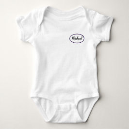 Een baby monteur outfit voor Michael! Romper