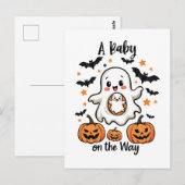 Een Baby op de weg Pastel Ghost Zwangerschap Hallo Briefkaart (Voorkant / Achterkant)