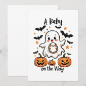 Een Baby op de weg Pastel Ghost Zwangerschap Hallo Kaart (Voorkant / Achterkant)