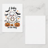Een Baby op de weg Pastel Ghost Zwangerschap Hallo Notitiekaartje (Voorkant / Achterkant)