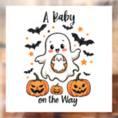 Een Baby op de weg Pastel Ghost Zwangerschap Hallo Raamsticker (Vel 2)