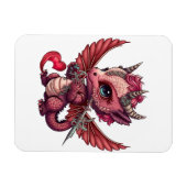 Een Baby Red Dragon Valentijn Magnet van het Hart  Magneet (Horizontaal)
