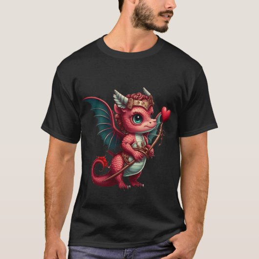 Een Baby Red Dragon-Valentijn T-shirt (Voorkant)