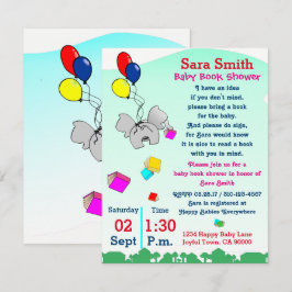 Een Baby shower boeken Kaart
