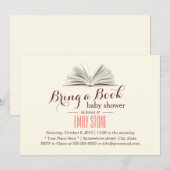 Een Baby shower boeken Kaart (Voorkant / Achterkant)