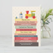 Een Baby shower boeken Kaart (Staand voorkant)