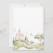 Een Baby shower Princess Invitation Kaart (Achterkant)