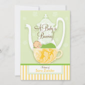 Een Baby shower-Tea-partij | Genderneutraal Kaart (Voorkant)