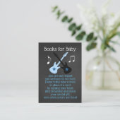 Een Baby shower van het  Book Request Cards Informatiekaartje (Staand voorkant)