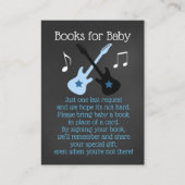 Een Baby shower van het  Book Request Cards Informatiekaartje (Voorkant)